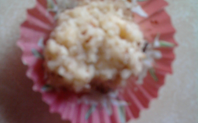 Rose des sables au chocolat blanc et feuilles de brick