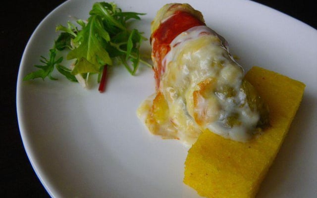 Endives au chorizo, gratinées au maroilles