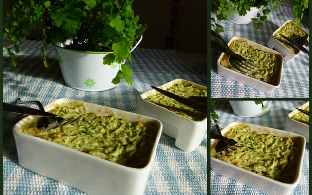 Gratin de courgettes au Cottage-cheese
