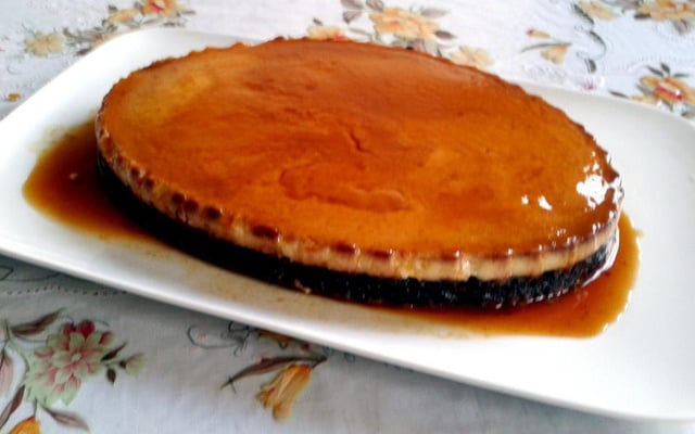 Tarte à la crème Caramel