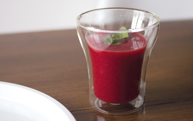 Smoothie fraise vinaigré classique