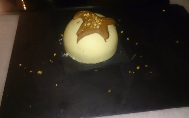 La pyramide au chocolat blanc