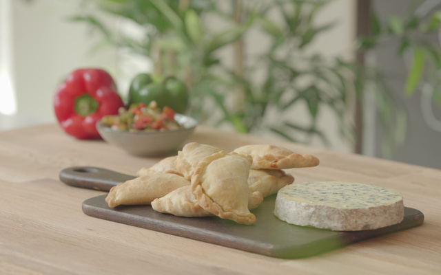Empanadas aux légumes et à la fourme d'Ambert