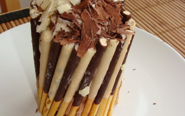 Charlotte de mikado aux 2 chocolats