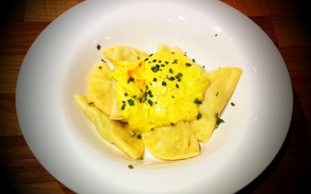 Ravioles aux asperges et ricotta