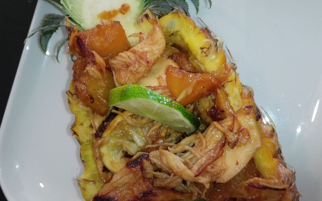 Poulet à l'ananas et au miel