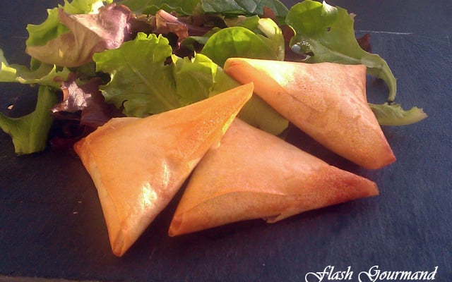 Samoussa aux petits légumes & poulet