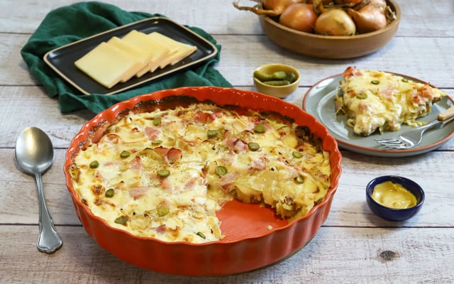Tartiraclette façon smashed potatoes
