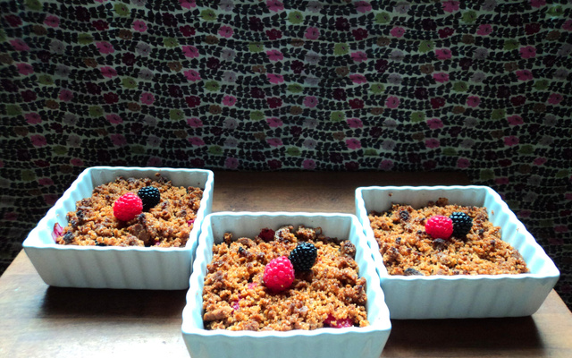 Crumble aux fruits rouges maison