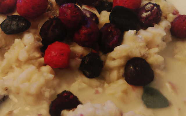 Riz au lait et fruits rouges