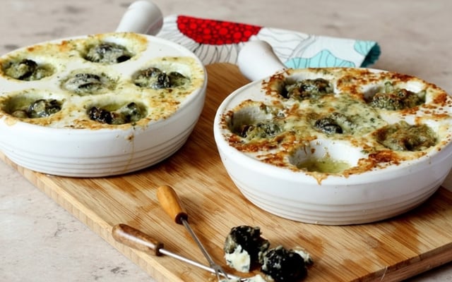 Escargots au roquefort