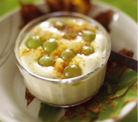 Sabayon au marsala et raisin vert