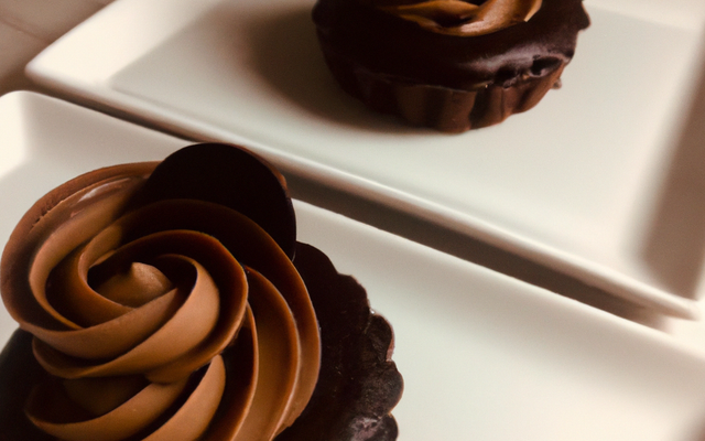 Petits gâteaux aux deux chocolats