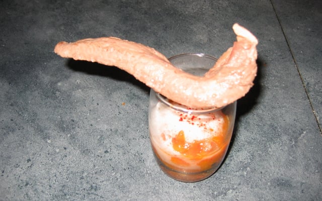 Verrine de canard moutardé