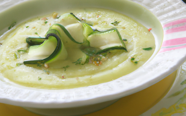 Velouté de courgettes froid ou chaud
