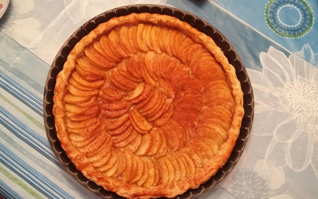 Tarte aux pommes amandes
