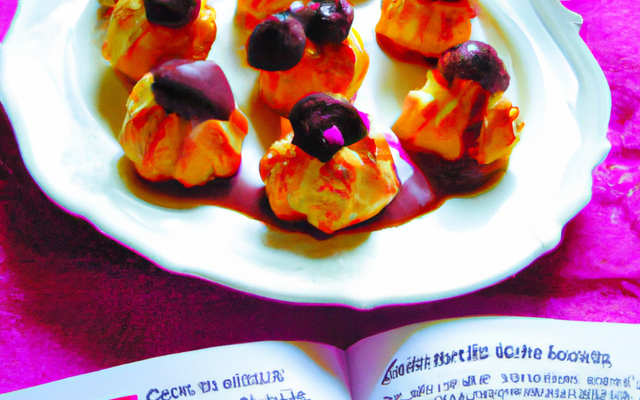 Profiterolles au cassis