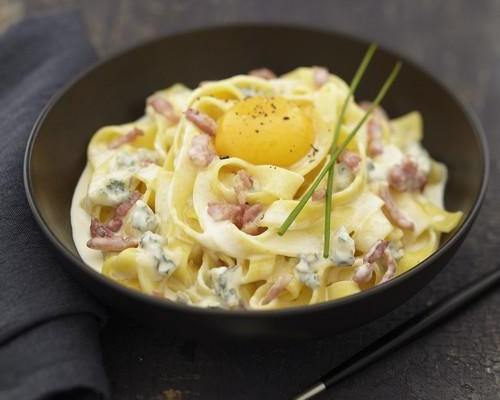 Tagliatelles gourmandes au Bresse Bleu