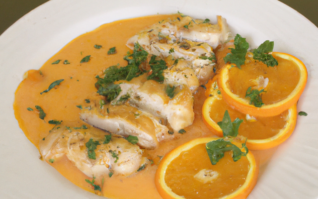 Filets de poulet ou dinde ou veau à l'orange