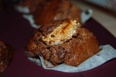 Muffins chocolat, nougat