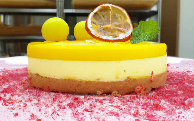 Mousse aux Pim et génoise citron