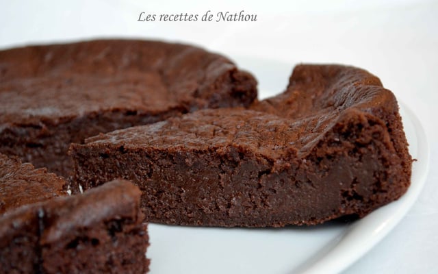 Moelleux-fondant au chocolat noir et à la banane