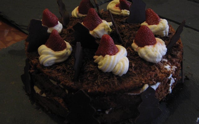 Forêt-noire aux fraises