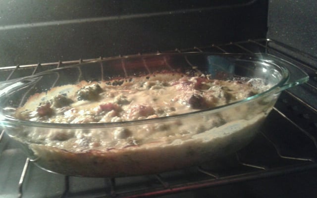 Gratin de brocolis et de choux fleur
