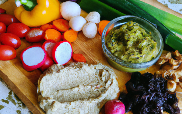 Légumes frais et tapenade