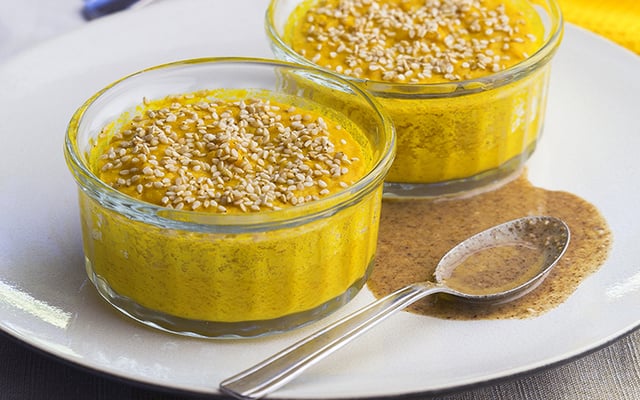 Gratin de courge au sésame croustillant