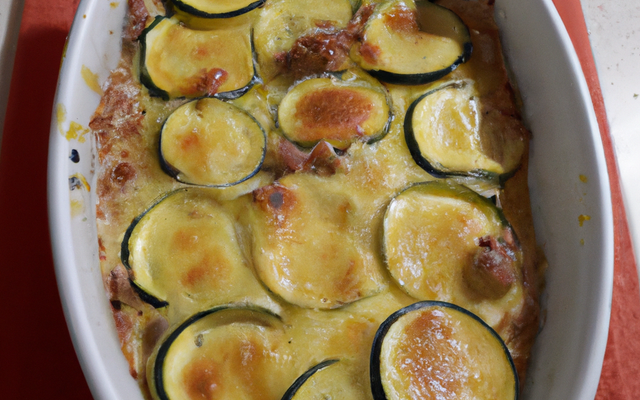 Gratin de courgette au conté