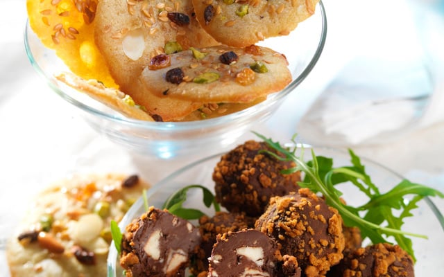 Mendiants & truffes au Roquefort et spéculoos