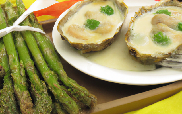 Huîtres à l'asperge du pauvre