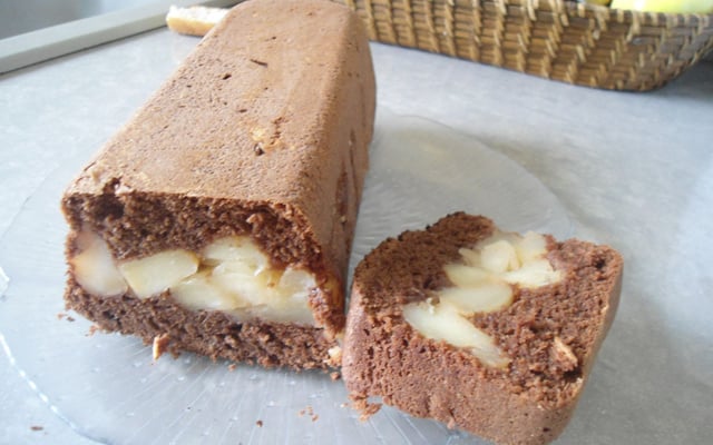 Moelleux chocolat pommes carmaélisées