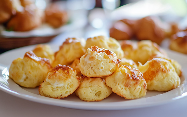 Mini gougères surimi / mozzarella