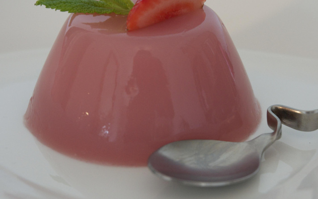 Flan aux fraises