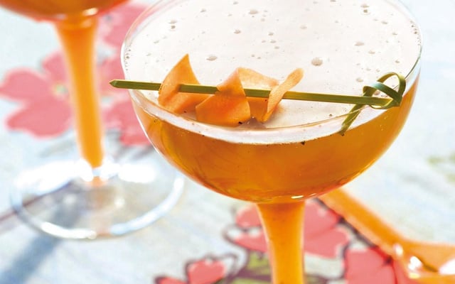 Bière blonde sans alcool au jus de légumes