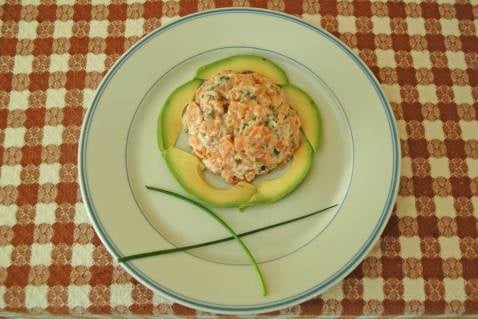 Tartare aux deux saumons