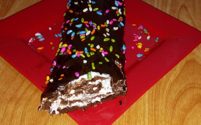 Bûche au chocolat maison