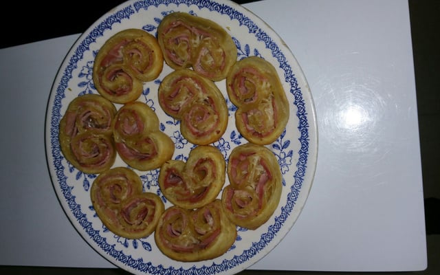 Palmiers au jambon