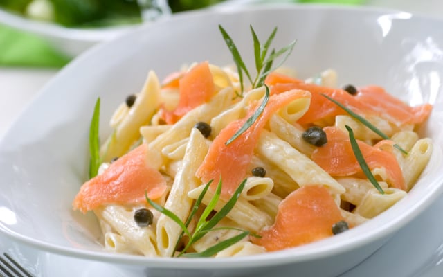 Pâtes au saumon