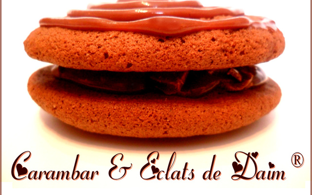 Whoppies pie chocolat, carambar & éclats de daims...