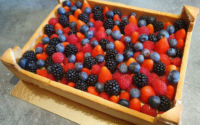 Tarte cagette de fruits