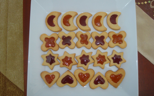 Petits sablés à la confiture..miaam