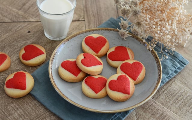 Sablés Saint-Valentin