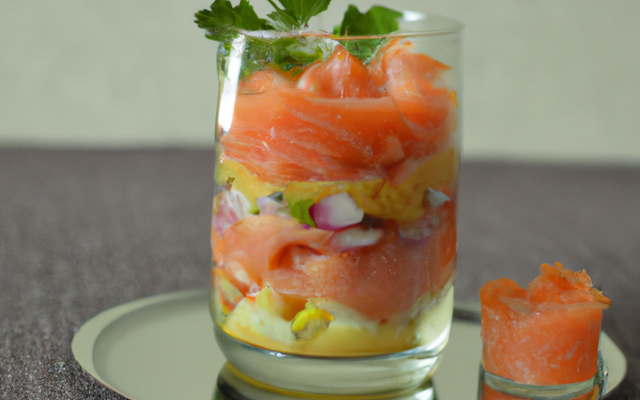Verrine au saumon