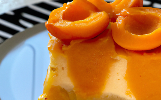 Gâteau aux abricots et son coulis