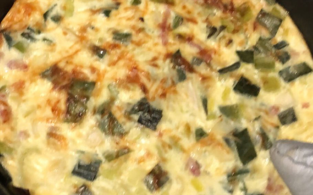 Quiche aux poireaux sans pâte