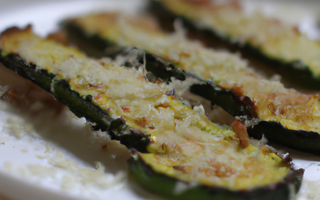 Courgettes croquantes au parmesan