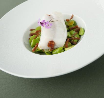 Dos de cabillaud Skrei de Norvège piqué au chorizo